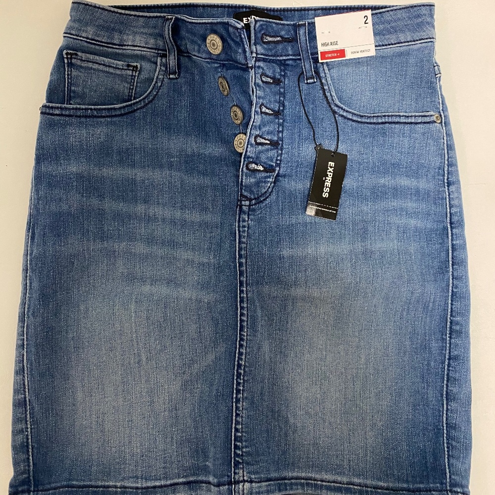 Denim Stretch Skirt